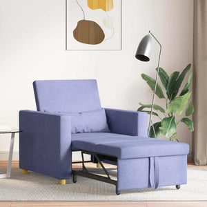 Ausziehbare Schlafcouch Jeans Blau 90x165 cm