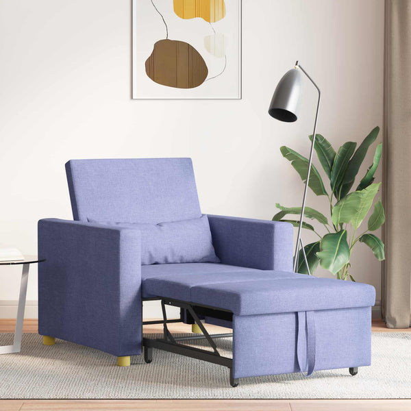 Ausziehbare Schlafcouch Jeans Blau 90x165 cm