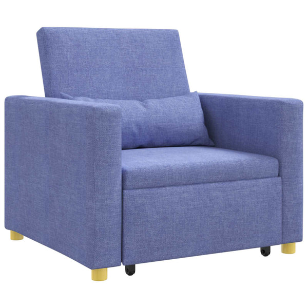 Ausziehbare Schlafcouch Jeans Blau 90x165 cm