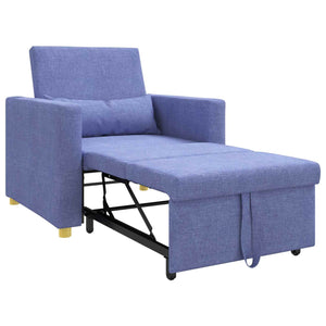 Ausziehbare Schlafcouch Jeans Blau 90x165 cm