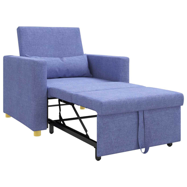 Ausziehbare Schlafcouch Jeans Blau 90x165 cm