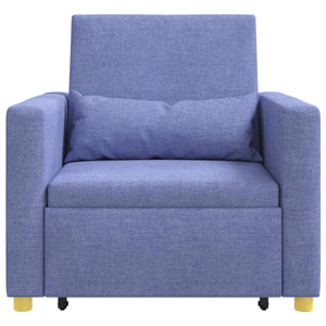 Ausziehbare Schlafcouch Jeans Blau 90x165 cm