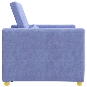 Ausziehbare Schlafcouch Jeans Blau 90x165 cm