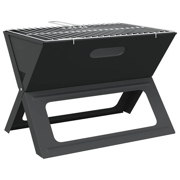 Tragbarer Outdoor Grill Stahl Schwarz