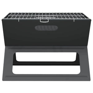 Tragbarer Outdoor Grill Stahl Schwarz