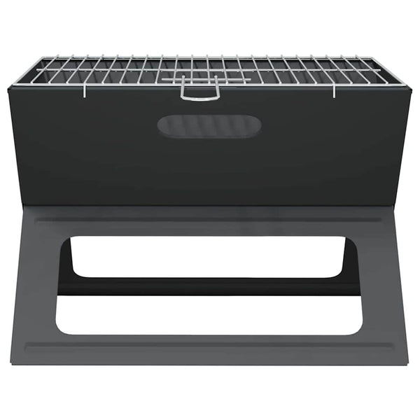 Tragbarer Outdoor Grill Stahl Schwarz