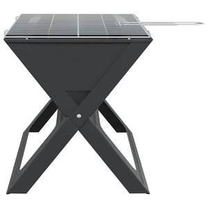 Tragbarer Outdoor Grill Stahl Schwarz