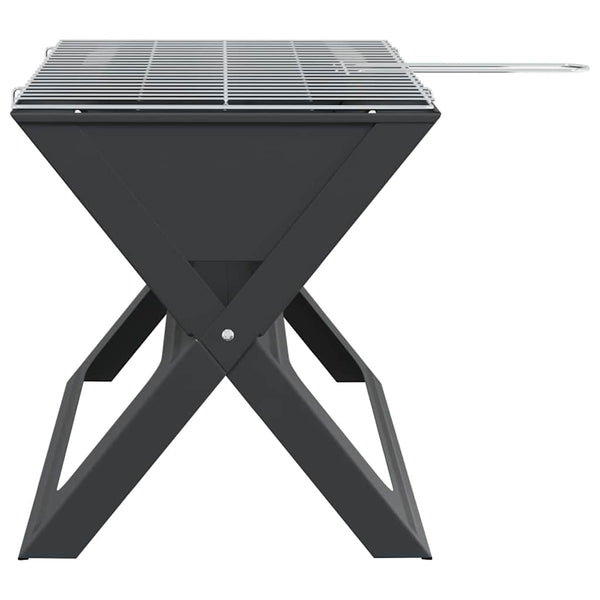 Tragbarer Outdoor Grill Stahl Schwarz