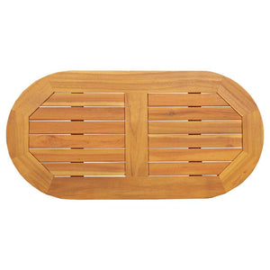 Akazie Tischplatte Massivholz 80x40 cm