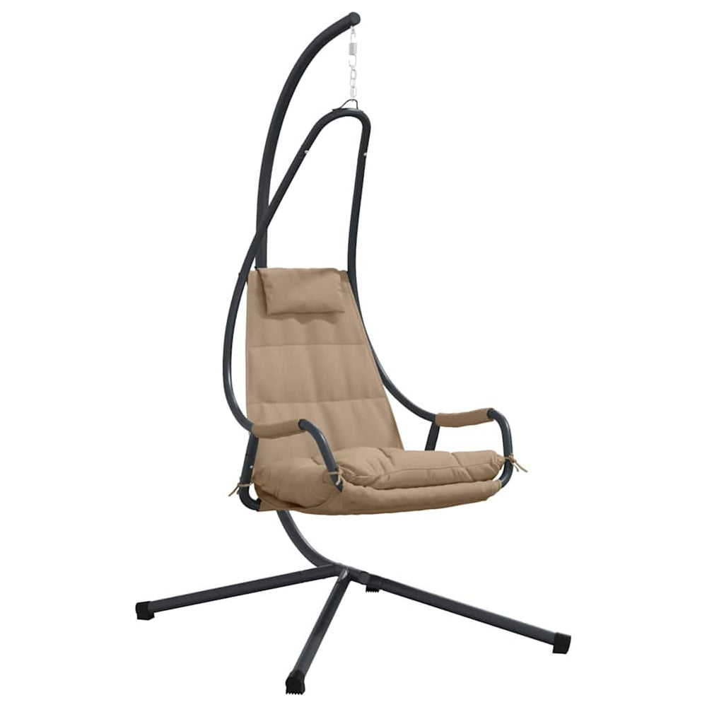 Hängender Ei-Stuhl Taupe