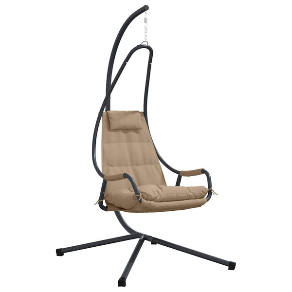 Hängender Ei-Stuhl Taupe