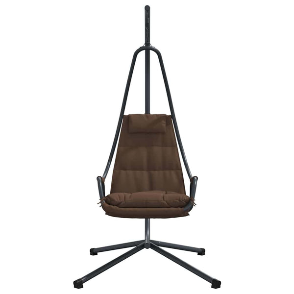 Hängender Ei-Stuhl Kaffeebraun