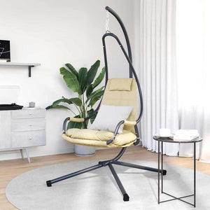 Hängesessel Beige Stahl 196,5 cm