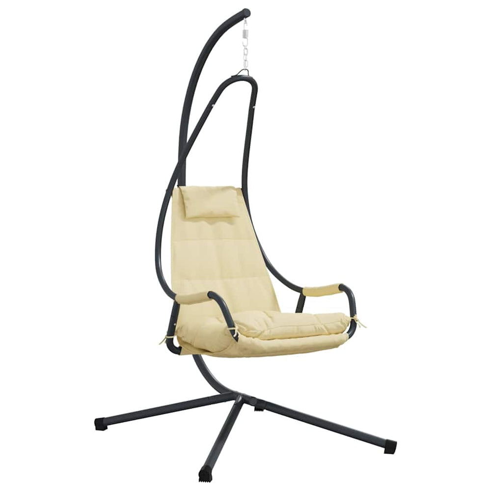 Hängesessel Beige Stahl 196,5 cm