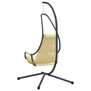 Hängesessel Beige Stahl 196,5 cm