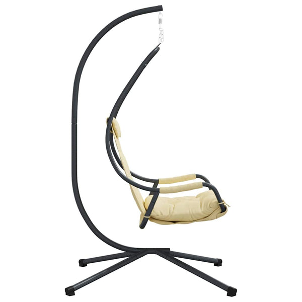 Hängesessel Beige Stahl 196,5 cm