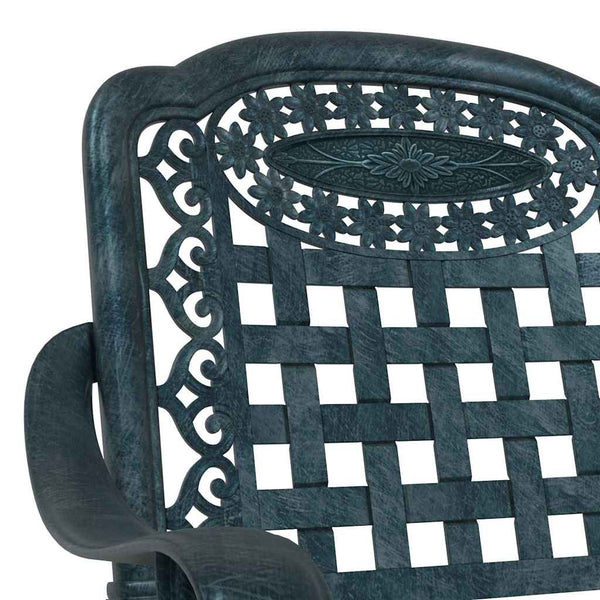 Grüne Gartenstühle 2er Set Aluminium