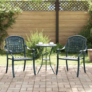 Grüne Gartenstühle 2er Set Aluminium
