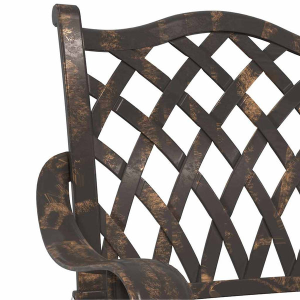 Bronze Gartenstühle, 2er Set