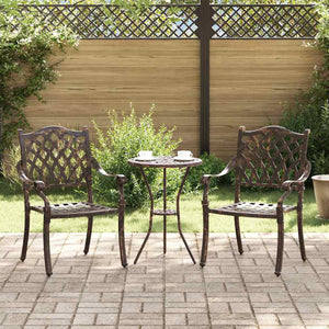Bronze Gartenstühle, 2er Set