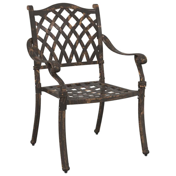 Bronze Gartenstühle, 2er Set