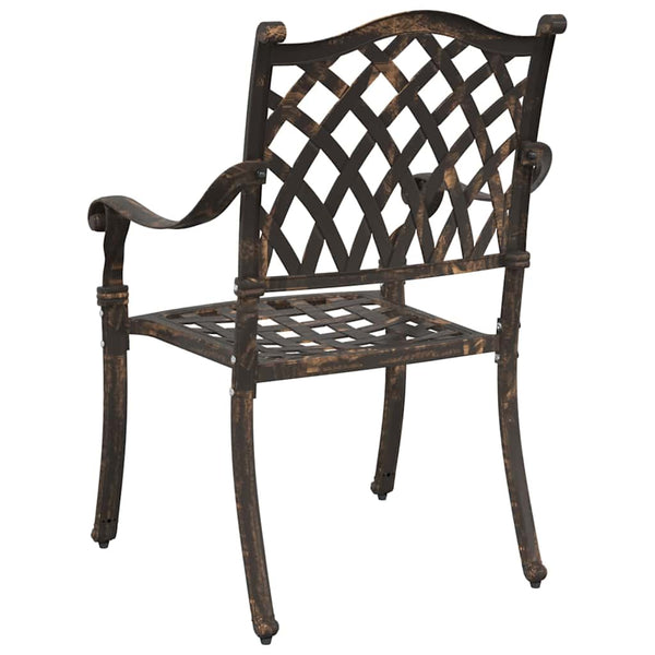 Bronze Gartenstühle, 2er Set