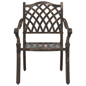 Bronze Gartenstühle, 2er Set