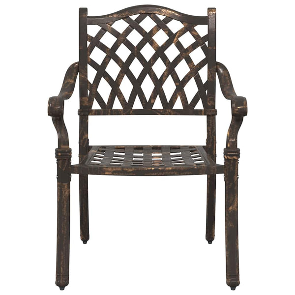 Bronze Gartenstühle, 2er Set