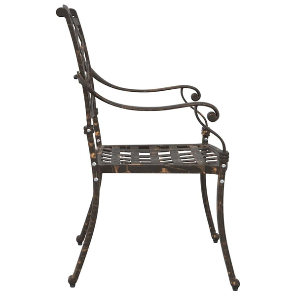 Bronze Gartenstühle, 2er Set
