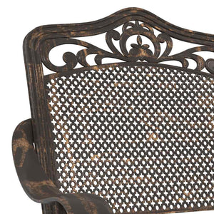 Bronze Gartenstühle 2er Set Aluminium
