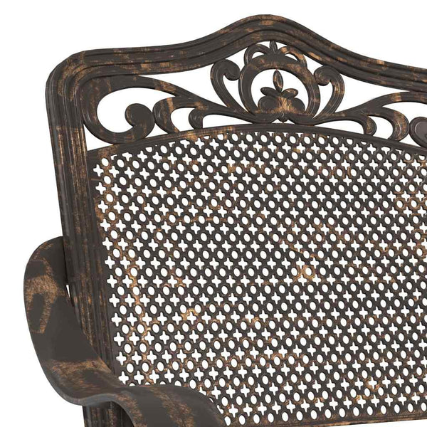 Bronze Gartenstühle 2er Set Aluminium