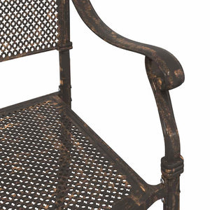 Bronze Gartenstühle 2er Set Aluminium