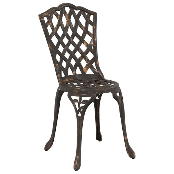 Bronze Aluminium Garten Bistro Set 3-teilig