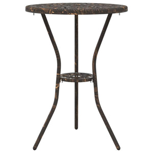 Bronze Aluminium Garten Bistro Set 3-teilig