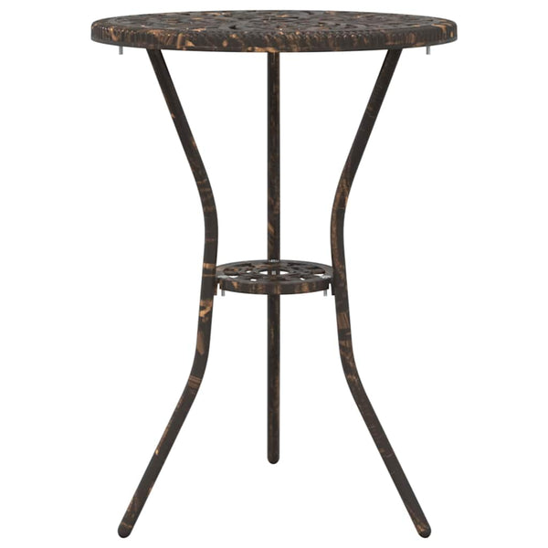 Bronze Aluminium Garten Bistro Set 3-teilig