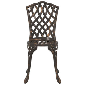 Bronze Aluminium Garten Bistro Set 3-teilig