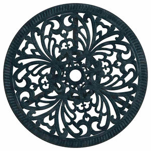 Grünes 3-teiliges Garten-Bistro-Set aus Aluminium