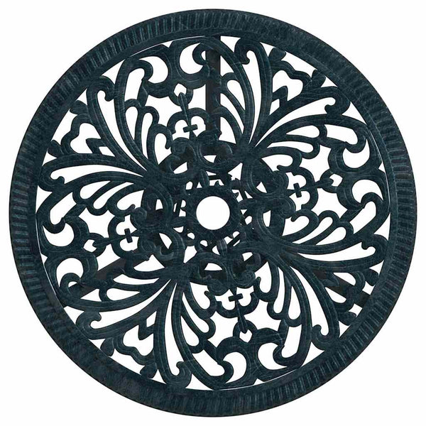 Grünes 3-teiliges Garten-Bistro-Set aus Aluminium