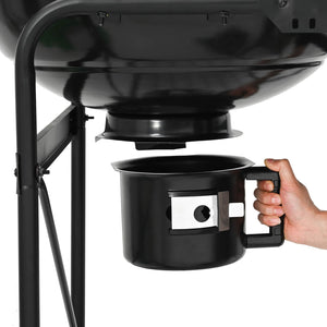 Outdoor Grill mit Rädern, Schwarz, 91x71x107 cm