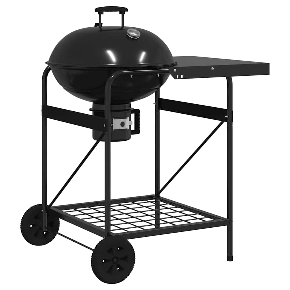 Outdoor Grill mit Rädern, Schwarz, 91x71x107 cm