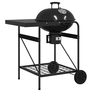 Outdoor Grill mit Rädern, Schwarz, 91x71x107 cm
