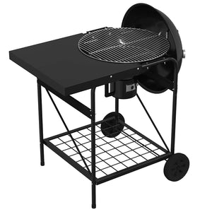 Outdoor Grill mit Rädern, Schwarz, 91x71x107 cm