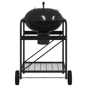 Outdoor Grill mit Rädern, Schwarz, 91x71x107 cm