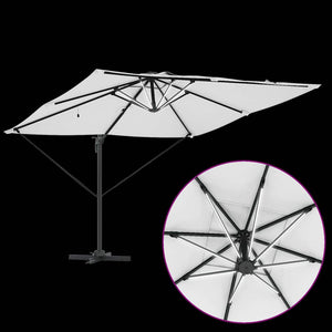 Sandfarbener Sonnenschirm, 286 cm