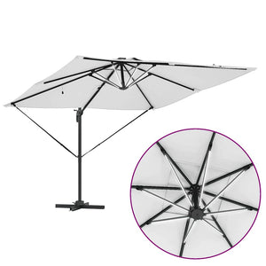 Sandfarbener Sonnenschirm, 286 cm