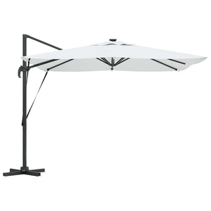 Sandfarbener Sonnenschirm, 286 cm