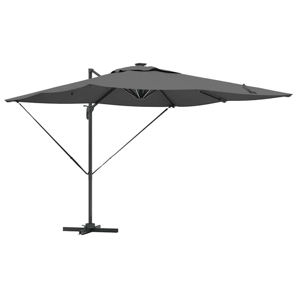 LED Sonnenschirm Anthrazit 286x284 cm