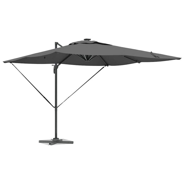 LED Sonnenschirm Anthrazit 286x284 cm