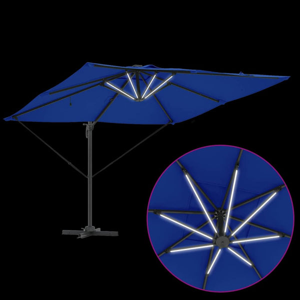 LED Sonnenschirm Azure Blau 286x284 cm