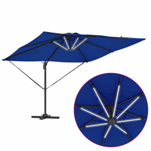 LED Sonnenschirm Azure Blau 286x284 cm